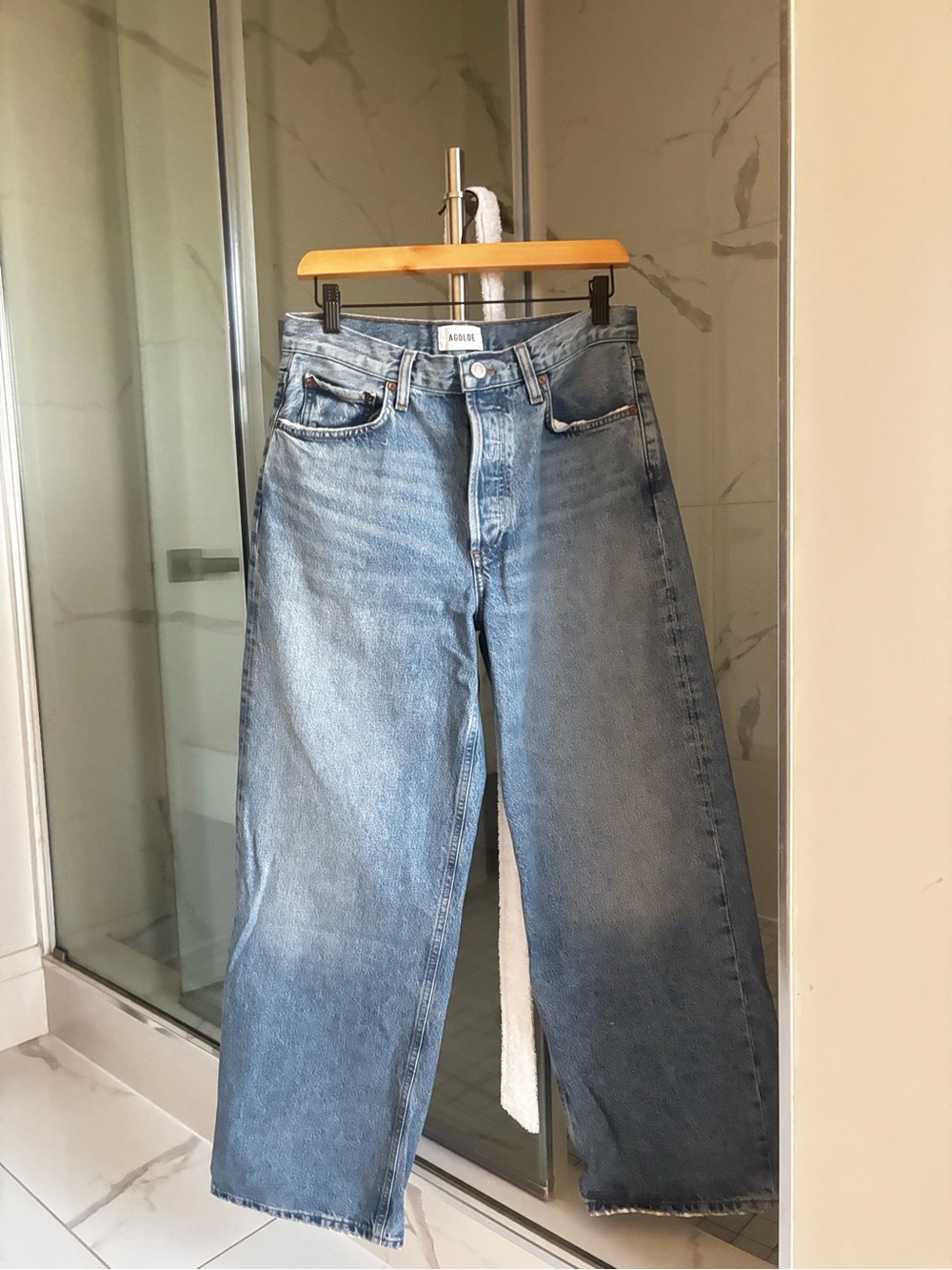 Agolde Medium Blue Vintage-Inspired Denim Jeans